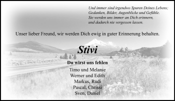 Traueranzeige von Stefan Allendörfer von 564 Usinger Anzeiger