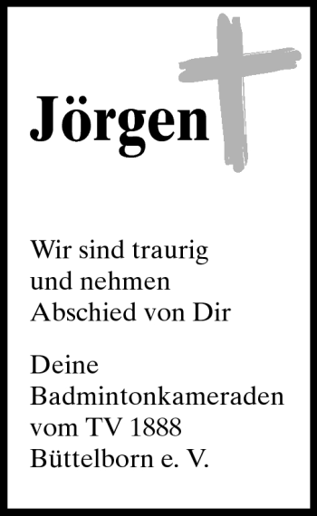 Traueranzeige von Jorgen Andersen Randrup von Rüsselsheimer Echo, Groß-Gerauer-Echo, Ried Echo