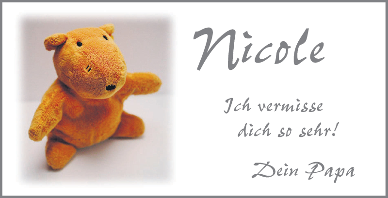  Traueranzeige für Nicole Rabanus vom 12.08.2013 aus Darmstädter Echo