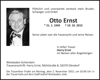 Traueranzeige von Otto Ernst von  WI-komplett