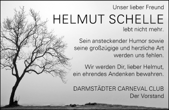 Traueranzeige von Helmut Schelle von trauer.echo-online.de