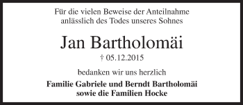 Traueranzeige von Jan Bartholomäi von  Wiesbaden komplett