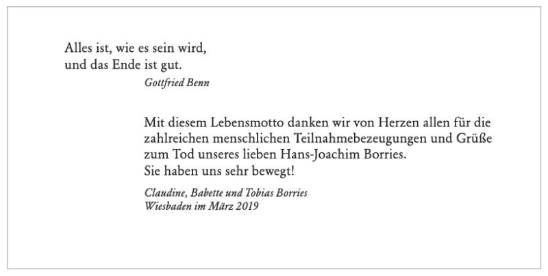  Traueranzeige für Hans-Joachim Borries vom 30.03.2019 aus vrm-trauer