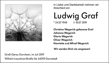 Traueranzeige von Ludwig Graf von vrm-trauer