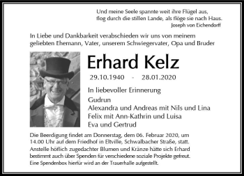 Traueranzeige von Erhard Kelz von vrm-trauer