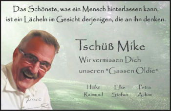 Traueranzeige von Mike  von vrm-trauer