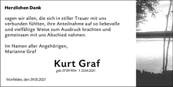 Traueranzeige von Kurt Graf von vrm-trauer