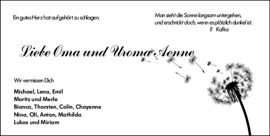 Traueranzeige von Anna Bulat von vrm-trauer Odenwälder Echo