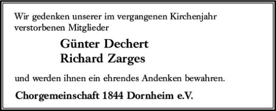 Traueranzeige von Günter Dechert von vrm-trauer Groß-Gerauer Echo