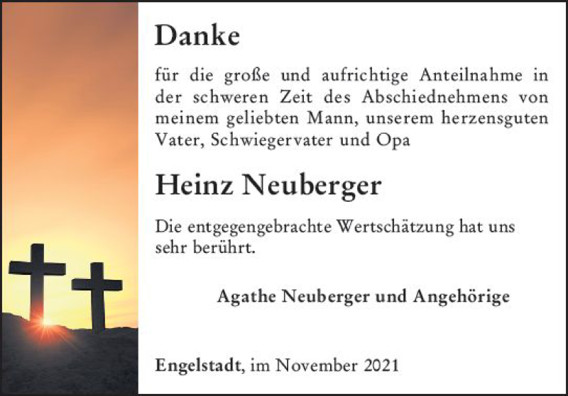  Traueranzeige für Heinz Neuberger vom 11.02.2022 aus vrm-trauer Allgemeine  Zeitung Ingelheim-Bingen