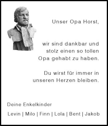 Traueranzeige von Horst  von vrm-trauer Darmstädter Echo