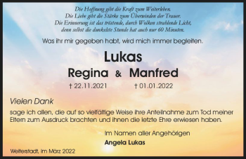 Traueranzeige von Manfred Lukas von vrm-trauer Groß-Gerauer Echo