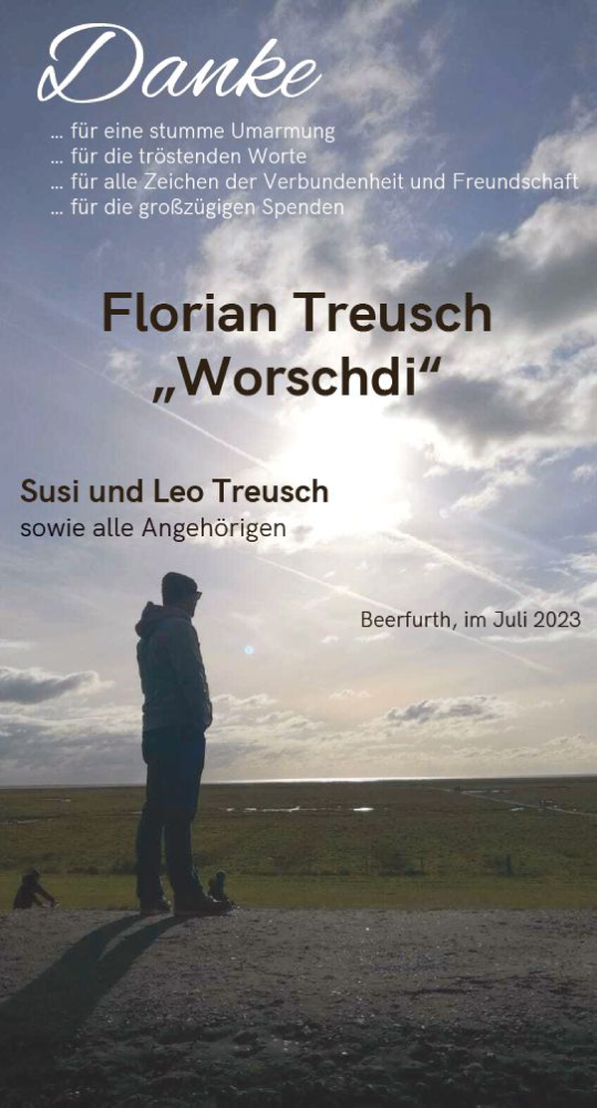Traueranzeige von Florian Treusch von Odenwälder Echo