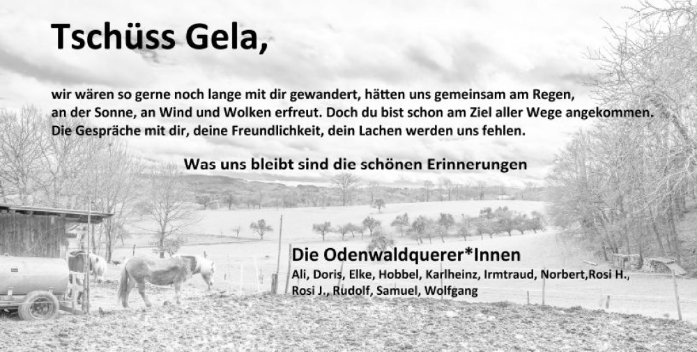  Traueranzeige für Angelika Schrader vom 30.03.2024 aus Darmstädter Echo