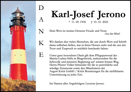 Traueranzeige von Karl-Josef Jerono von Allgemeine Zeitung Rheinhessen-Nahe